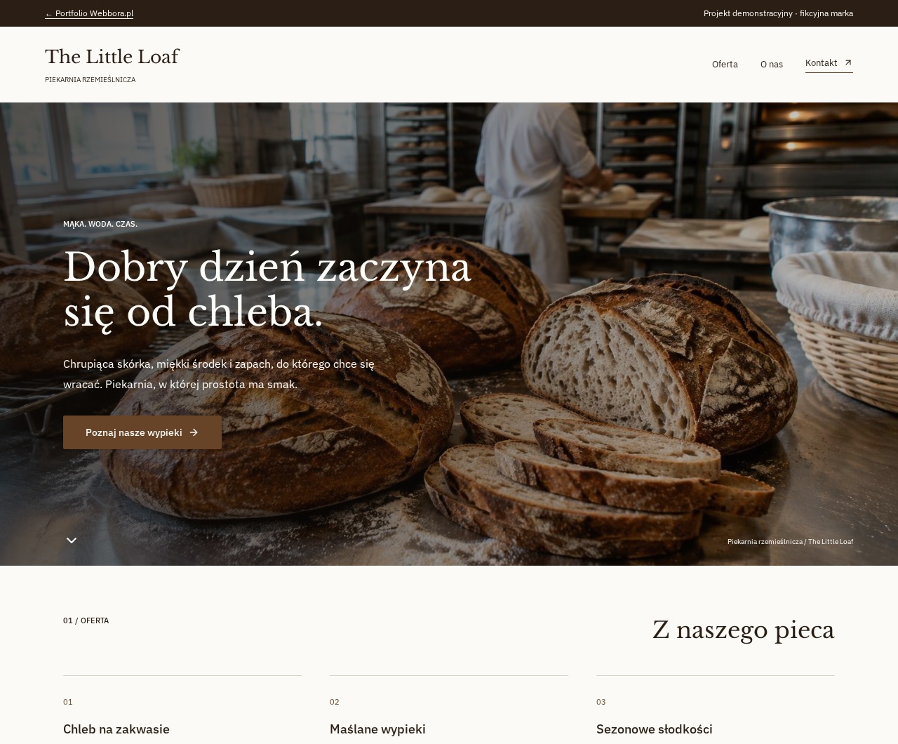 Podgląd strony The Little Loaf