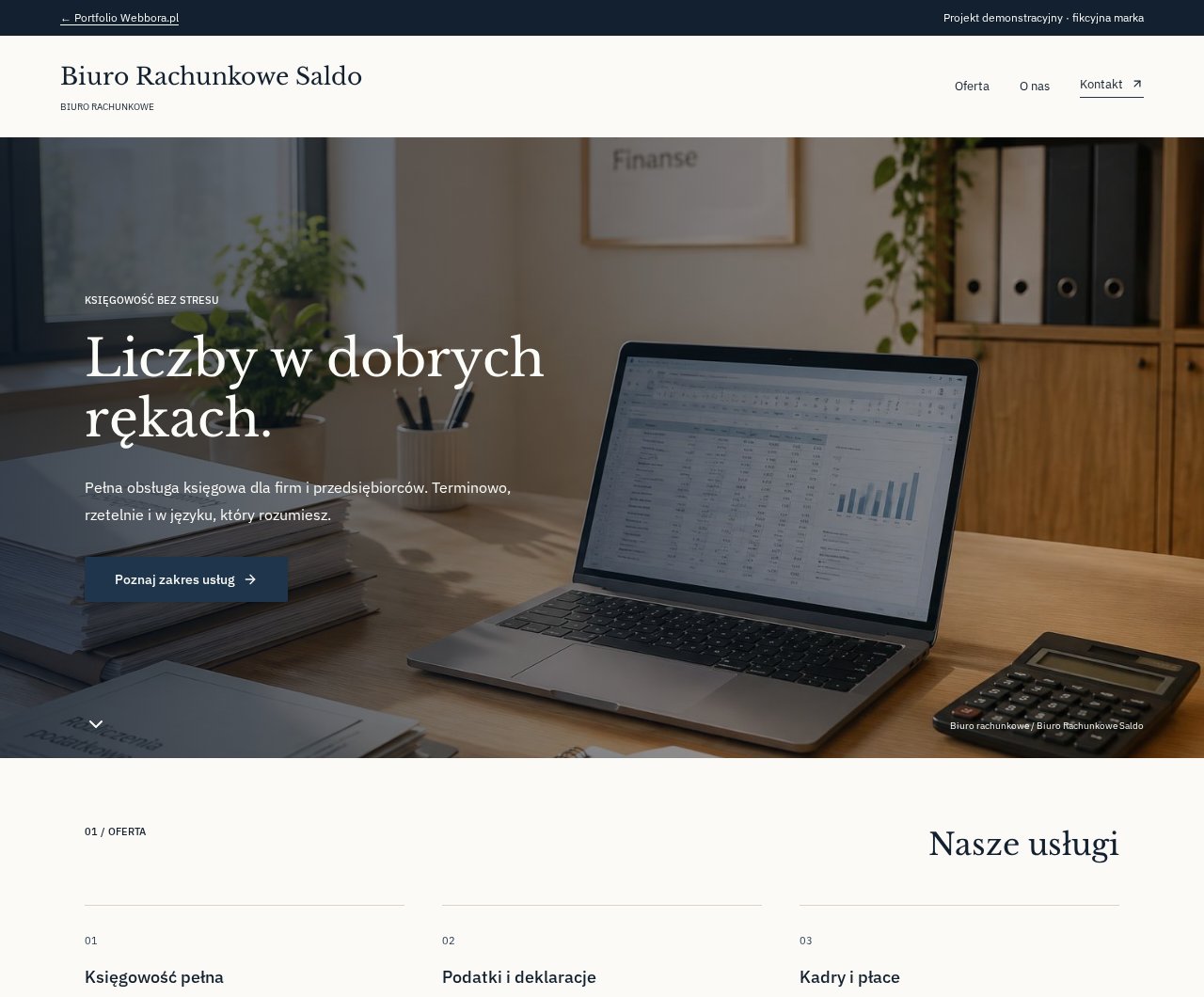 Podgląd strony Biuro Rachunkowe Saldo